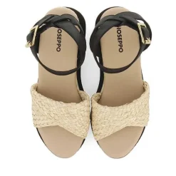Gioseppo Sandalias Deportivas<Sandalias Deportivas Con Cuña Beige Y Negro Para Mujer Mehama