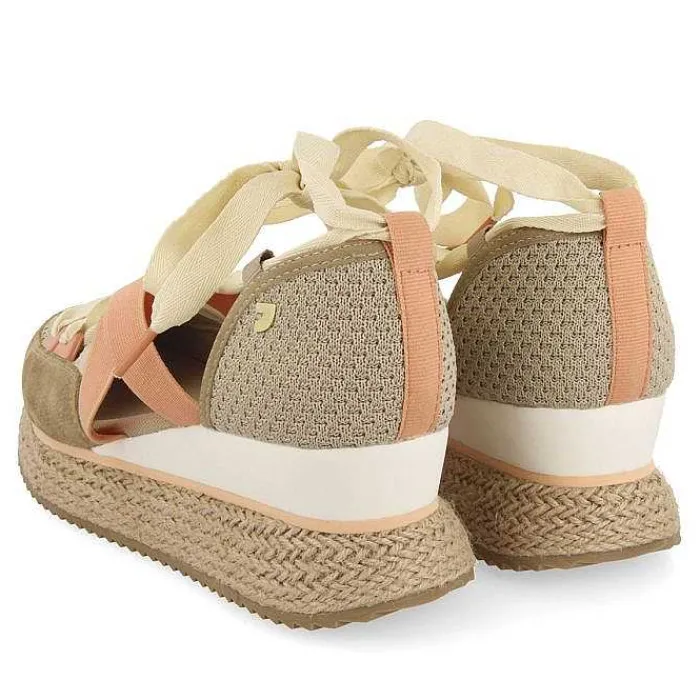 Gioseppo Sandalias Deportivas<Sandalias Deportivas Con Cuña Beige Para Mujer Totnes