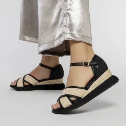 Gioseppo Sandalias Deportivas<Sandalias Deportivas Con Cuña Negras Para Mujer Rinsey