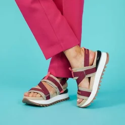 Gioseppo Sandalias Deportivas<Sandalias Deportivas De Mujer Blaru Beige Y Burdeos