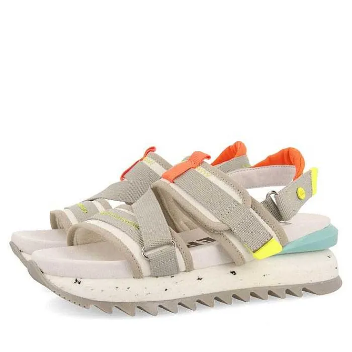 Gioseppo Sandalias Deportivas<Sandalias Deportivas De Mujer Blaru En Blanco Y Gris.