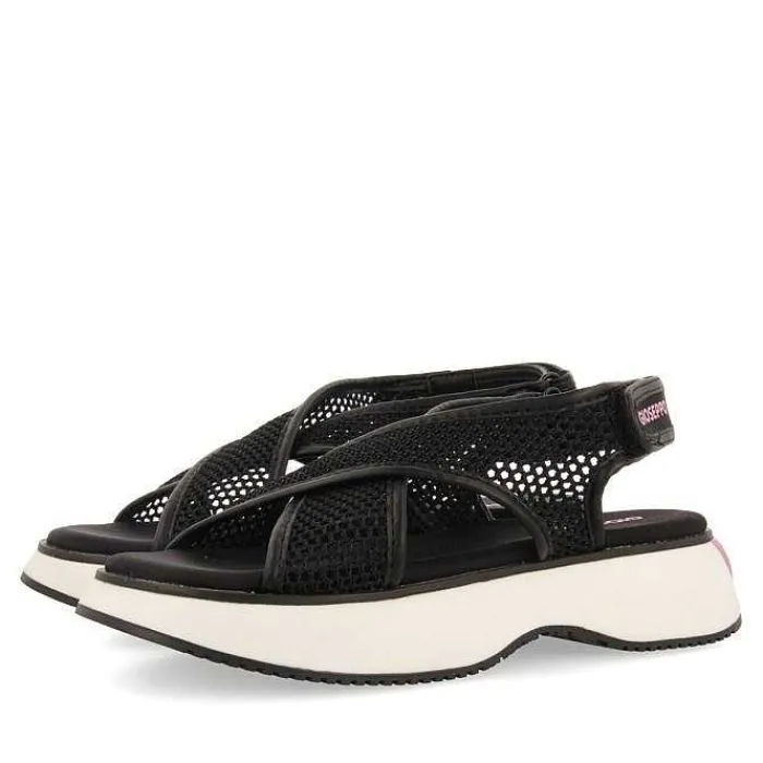Gioseppo Sandalias Deportivas<Sandalias Deportivas De Malla Negras Para Mujer Valdina
