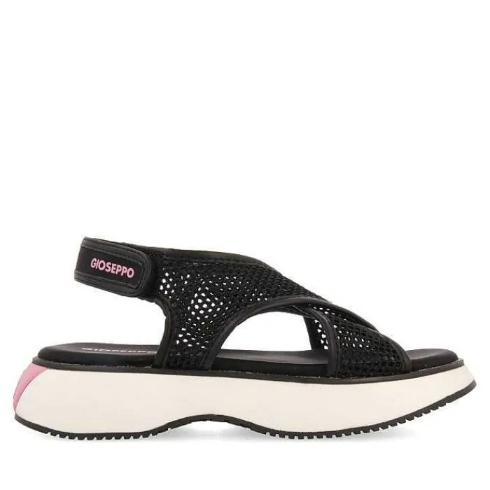 Gioseppo Sandalias Deportivas<Sandalias Deportivas De Malla Negras Para Mujer Valdina