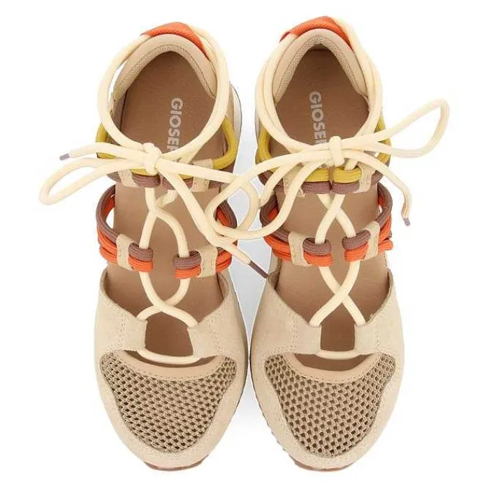 Gioseppo Sandalias Deportivas<Sandalias Deportivas Estilo Alpargata Con Cuña Beige Para Mujer Iona