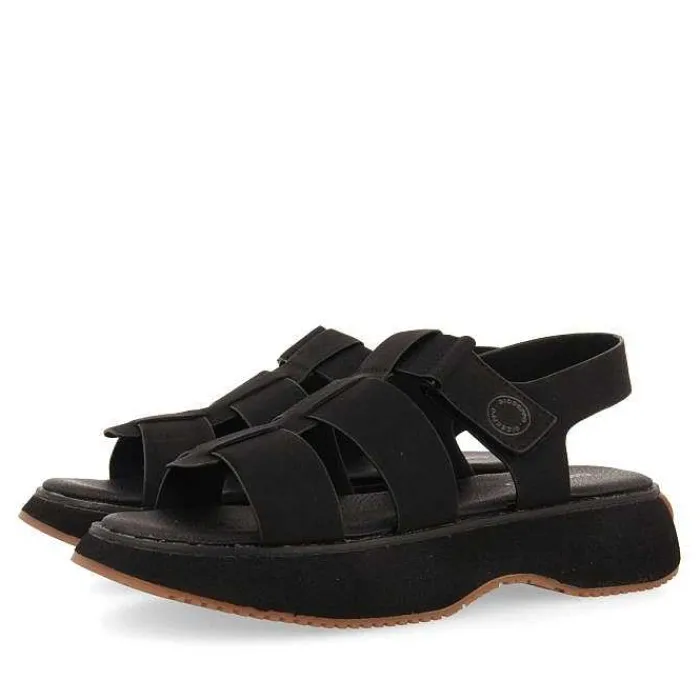 Gioseppo Sandalias Deportivas<Sandalias Deportivas Negras Tipo Cangrejo Para Mujer Gweek
