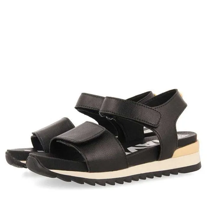 Gioseppo Niñas |Sandalias<Sandalias Deportivas Negras Detalle Amarillo Para Nina Y Nino Looe