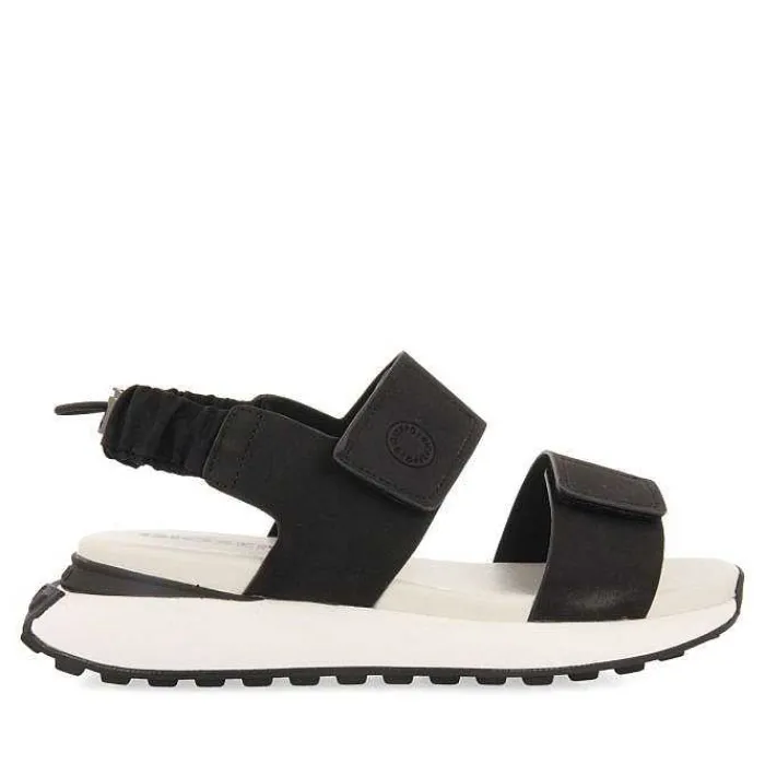 Gioseppo Sandalias Deportivas<Sandalias Deportivas Negras Detalle Fruncido Elastico En Espalda Para Mujer Fratar