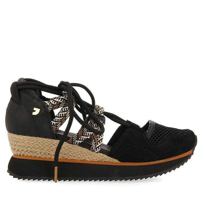 Gioseppo Sandalias Deportivas<Sandalias Deportivas Negras Tipo Alpargata Con Cuña Para Mujer Iona