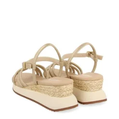 Gioseppo Sandalias Deportivas<Sandalias Dorada Con Cuña Y Tirantes Tubulares Para Mujer Permet