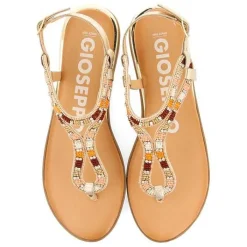 Gioseppo Sandalias Planas<Sandalias Dorada Con Piedras Multicolor Para Mujer Nyssa