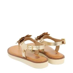 Gioseppo Niñas |Sandalias<Sandalias Doradas De Piel Con Adorno De Flores Para Nina Y Nino Imotski