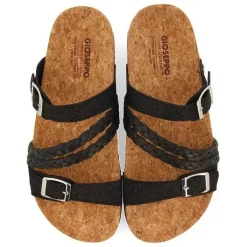Gioseppo Chancletas<Sandalias Estilo Bio Con Tiras Negras Y Hebilla Para Mujer Loupian