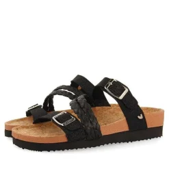Gioseppo Chancletas<Sandalias Estilo Bio Con Tiras Negras Y Hebilla Para Mujer Loupian