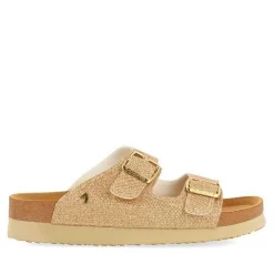 Gioseppo Chancletas<Sandalias Estilo Bio Dorado Con Tiras Y Hebilla Para Mujer Margate