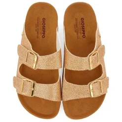 Gioseppo Chancletas<Sandalias Estilo Bio Dorado Con Tiras Y Hebilla Para Mujer Margate