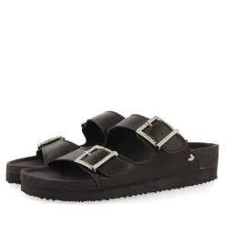 Gioseppo Chancletas<Sandalias Estilo Bio Negras Con Tiras Y Hebilla Para Mujer Eldridge