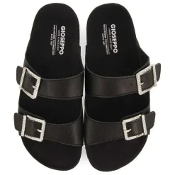 Gioseppo Chancletas<Sandalias Estilo Bio Negras Con Tiras Y Hebilla Para Mujer Eldridge