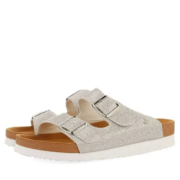 Gioseppo Chancletas<Sandalias Estilo Bio Plata Con Tiras Y Hebilla Para Mujer Margate
