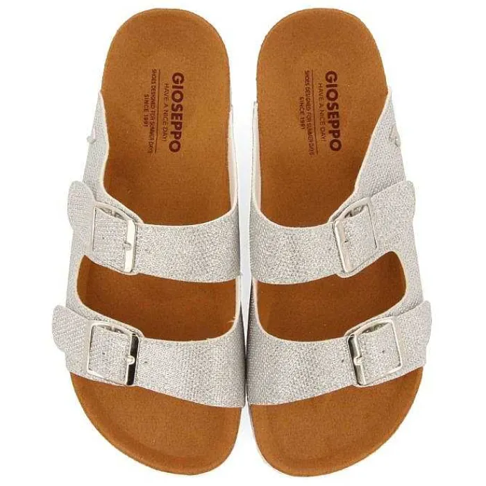 Gioseppo Chancletas<Sandalias Estilo Bio Plata Con Tiras Y Hebilla Para Mujer Margate