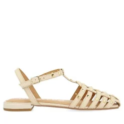Gioseppo Bailarinas<Sandalias Estilo Cangrejo De Piel Con Tachuelas Blanco Rojo Para Mujer Canby