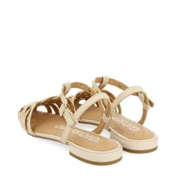Gioseppo Bailarinas<Sandalias Estilo Cangrejo De Piel Con Tachuelas Blanco Rojo Para Mujer Canby