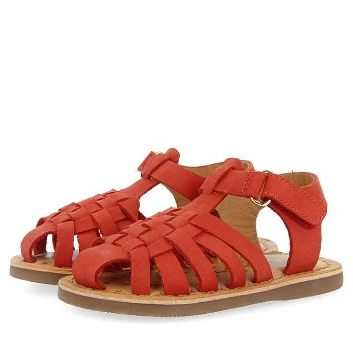 Gioseppo Bebe |Sandalias Bebe Nina<Sandalias Estilo Cangrejo De Piel Roja Harrah