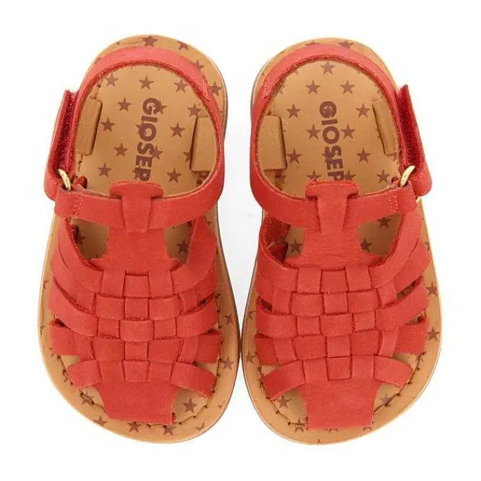 Gioseppo Bebe |Sandalias Bebe Nina<Sandalias Estilo Cangrejo De Piel Roja Harrah