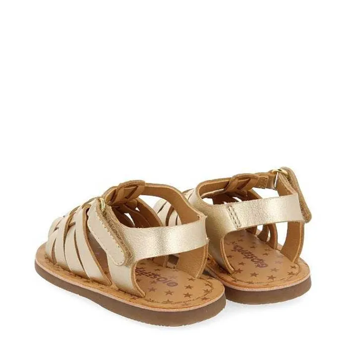 Gioseppo Bebe |Sandalias Bebe Nina<Sandalias Estilo Cangrejo De Piel Dorada Para Bebe Harrah