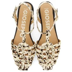 Gioseppo Bailarinas<Sandalias Estilo Cangrejo De Piel Con Estampado Animal Y Tachuelas Para Mujer De Connerton