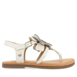 Gioseppo Niñas |Sandalias<Sandalias Estilo Griego De Piel Blanca Con Decoracion De Flores Para Nina Y Nino Suke