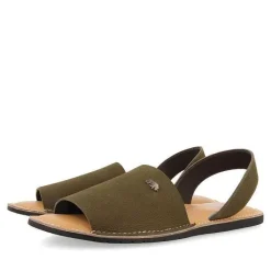 Gioseppo Chancletas<Sandalias Estilo Menorquinas De Piel Khaki Para Hombre Penryn
