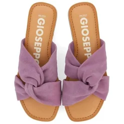 Gioseppo Sandalias Planas<Sandalias Estilo Pala De Piel Malva Para Mujer Agira