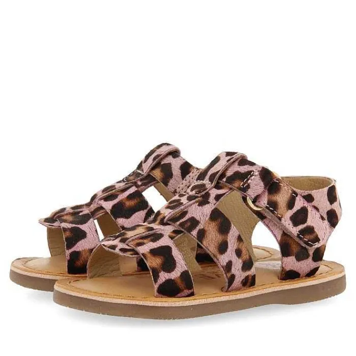 Gioseppo Bebe |Sandalias Bebe Nina<Sandalias Estilo Romanas De Piel Con Estampado Animal Para Bebe Generac
