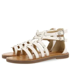 Gioseppo Niñas |Sandalias<Sandalias Estilo Romano Piel Blanco Nina Y Nino Benicia