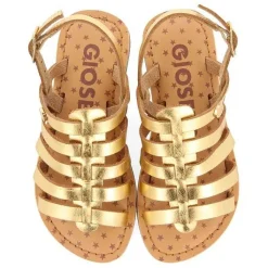 Gioseppo Niñas |Sandalias<Sandalias Estilo Romano Piel Dorada Nina Y Nino Leni