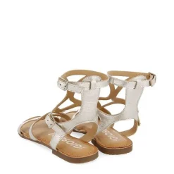 Gioseppo Sandalias Planas<Sandalias Estilo Romano Piel Plata Para Mujer Topoje