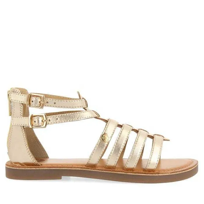 Gioseppo Niñas |Sandalias<Sandalias Estilo Romano Piel Plata Nina Y Nino Benicia