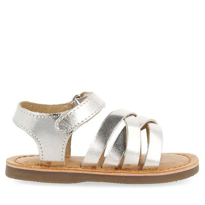 Gioseppo Bebe |Sandalias Bebe Nina<Sandalias Estilo Romano Piel Plata Para Bebe Fleury
