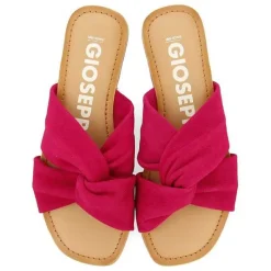 Gioseppo Sandalias Planas<Sandalias Estilo Slance De Piel Fucsia Para Mujer Agira