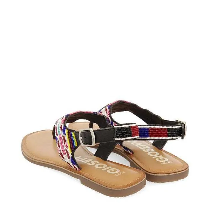 Gioseppo Sandalias Planas<Sandalias Etnicas Con Piedras Multicolor Para Mujer Saitash