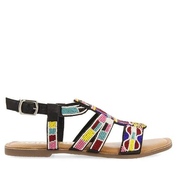Gioseppo Sandalias Planas<Sandalias Etnicas De Piedra Multicolor Para Mujer Raccuja