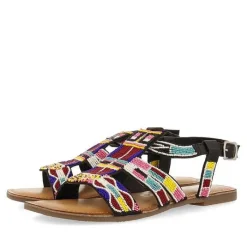 Gioseppo Sandalias Planas<Sandalias Etnicas De Piedra Multicolor Para Mujer Raccuja