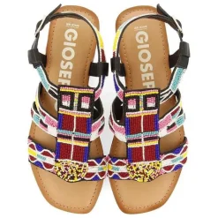 Gioseppo Sandalias Planas<Sandalias Etnicas De Piedra Multicolor Para Mujer Raccuja