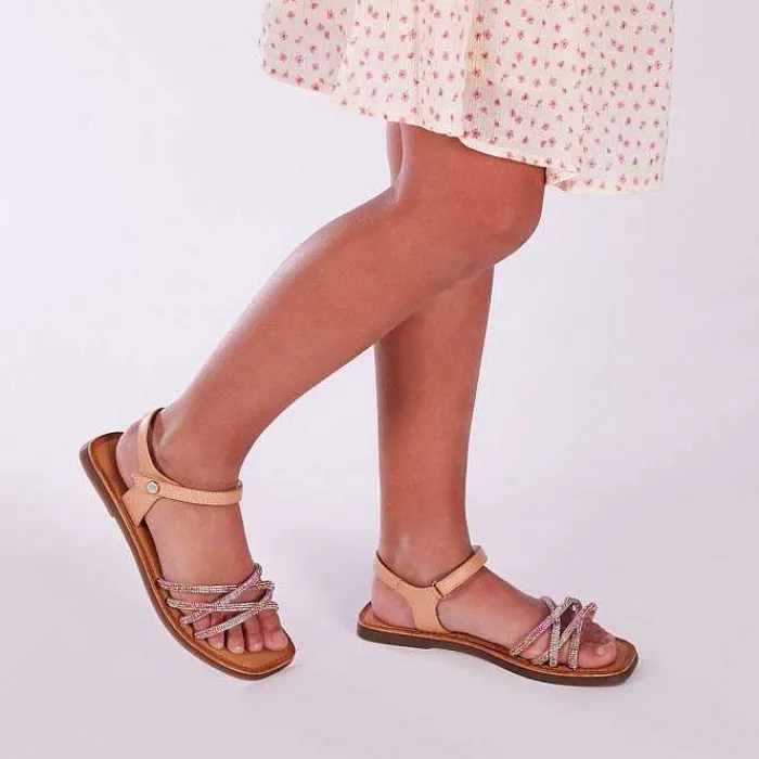 Gioseppo Niñas |Sandalias<Sandalias Lixy Nina De Piel Tintada Con Cristales