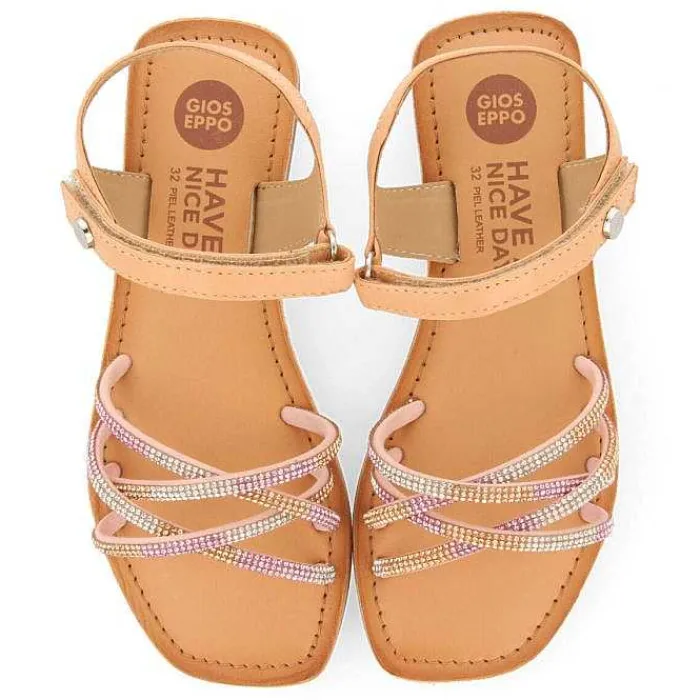Gioseppo Niñas |Sandalias<Sandalias Lixy Nina De Piel Tintada Con Cristales