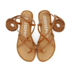 Gioseppo Sandalias Planas<Sandalias Lussat Con Tiras Finas Color Canela Para Atar Alrededor De La Pierna