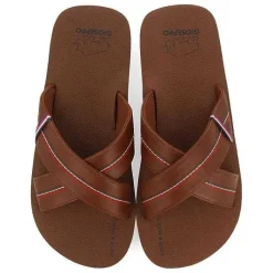 Gioseppo Chancletas<Sandalias Marron Con Tira Cruzada Y Detalles De Color Para Hombre Elkton