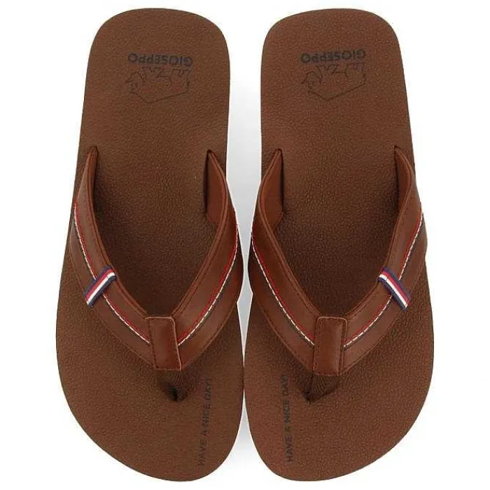 Gioseppo Chancletas<Sandalias Marrones Con Detalles De Colores Para Hombre Cutler