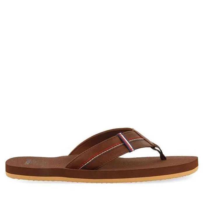 Gioseppo Chancletas<Sandalias Marrones Con Detalles De Colores Para Hombre Cutler