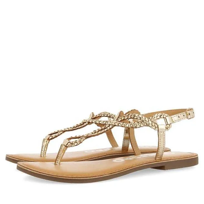 Gioseppo Sandalias Planas<Sandalias Merignas De Mujer Con Tiras Trenzadas Blancas.